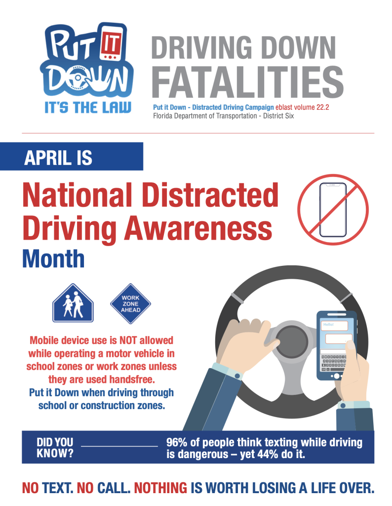 National Distracted Driving Awareness Email
