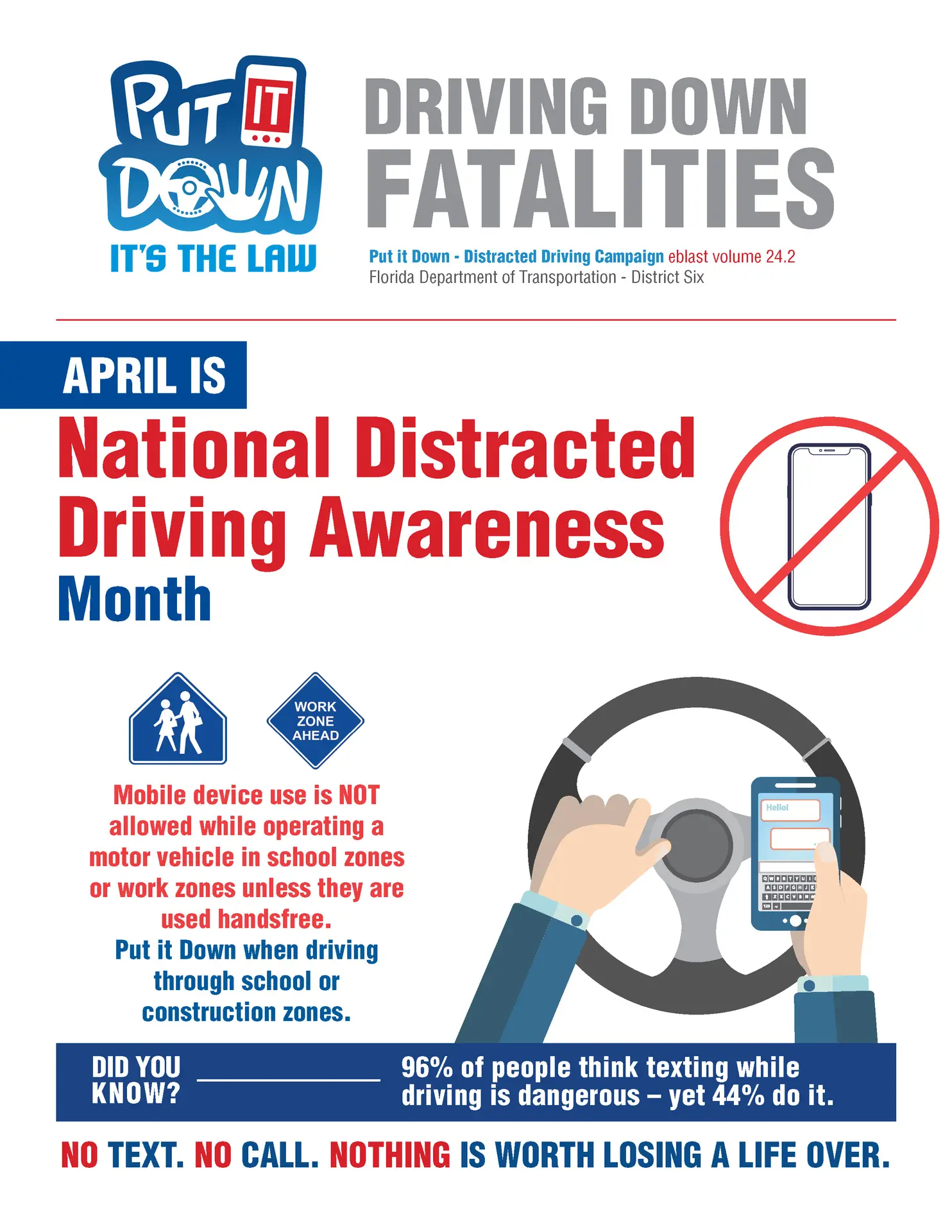 Driving Down Fatalities Put it Down Campaign